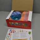 2-in-1 Rolling Ball & Car Ramp Race Track for Toddlers, Hammer Ball Drop Toy for Boys & Girls, Interactive Toys w/Sensor Lights - Montessori STEM Learning Toys - Brithday Gift for Kids 1-5+ Year Old (Blue + Red + Orange + Green)