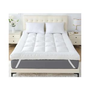 SHOUREN 4 Inch Memory Foam Mattress Topper King for Back Pain, Extra Soft Pillow Top Mattress Topper, 2000GSM Fluffy Shredded Memory Foam Filled & Thicked Down Alternative-Lined 80x78x4in