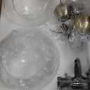 Emak Modern 8 Inch Glass Pendant Lights Kitchen Island, 2 Pack Black and Gold Pendant Light Fixtures, Farmhouse Globe Island Lights for Kitchen, Dining Room, Bathroom, PL121-BKBGD-CG-2PK