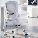Ergonomic Office Chair with Lumbar Support - Adjustable Computer Desk Chairs(White)