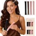 Yanibest Heatless Curling Rods - 4 Pcs Heatless Curls Overnight, No Damage Hair Rollers for Women, Velvet Hair Curlers to Sleep in (Multi-colored)