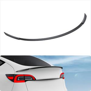 BASENOR Upgrade Tesla Model Y Pro Spoiler ABS Material Rear Spoiler Wing OEM (Matte Carbon Fiber) Rear Trunk Lip [Proprietary Design] Custom Fit 2020-2024 Model Y Pro Accessories