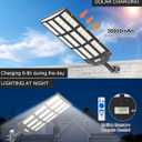 JAYNLT Y-16000W Solar Street Lights Outdoor,Parking Lot Lights Commercial, 6XL