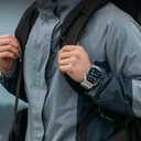 FULLIFE Stretchy Bands for Apple Watch Ultra 3/2/1 Band 49mm 46mm 45mm 44mm for Men, Rugged Solo Loop Nylon Sport Elastic Braided Straps for iWatch Series 11 10 9 8 7 6 5 4 3 SE3 with Metal Connector (Titanium Adapter-Gray)