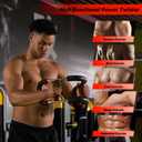 Twister Arm Trainer, Adjustable Chest Workout Equipment with 6 Resistance Levels Springs (30-160 Lbs), Arm Trainer for Men & Women, Detachable Home Gym Fitness Trainer with Anti-Slip Handles