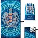 OCOOPA Microfiber Beach Towel Fast Drying, Extra Large 63" x 31" Sand Free Beach Towel Super Lightweight Towels for Swimming Pool, Camping, Picnic, Yoga Gym Sports