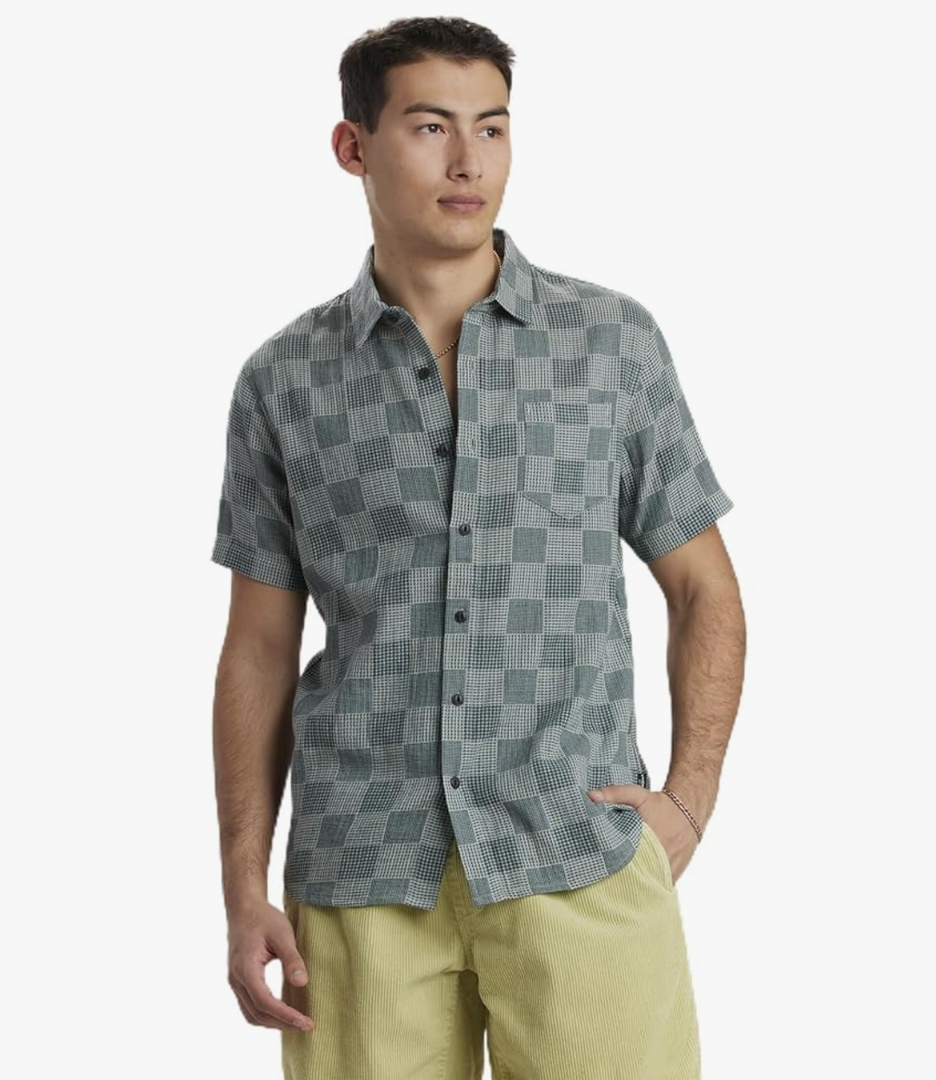 UNIONBAY Men's Bradley Short Sleeve Gauze Button Down Shirt, SIZE XL