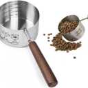 Dog Cat Food Scoop Measuring Cup, LCCOWOT Stainless Steel 1 Cup Measuring Cup, Precision Scale Measurements