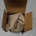 MIULEE 2 Panels Solid Color Sheer Window Curtains Elegant Window Voile Panels/Drapes/Treatment for Bedroom Living Room (54X96 Inches Beige)