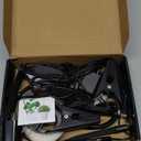 SANSI Grow Lights for Indoor Plants, LED Pot Clip Plant Light for Growing, 4000K Full Spectrum Plant Growing Lamp with 4-Level Dimmable, Auto On Off Timing 3 6 12 Hrs for Small Plants, White 5V 2-Pack