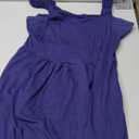 QACOHU Summer Dresses for Women 2025 Square Neck Sundress with Pockets A-LineBeach Dress Blue L