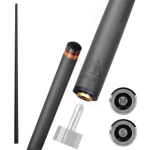 BlkCueShark 29" Uni-Loc Carbon Pool Cue Shaft (Single), 10 Layered 11.8mm, Pro Taper Low Deflection Performance, Durability and Smooth to Control