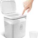 5.5L Laundry Detergent Dispenser with One-Press Lid, Laundry Powder Container for Laundry Room Organization and Storage Pod and Airtight Dishwasher Pod Holder for Bead Powder 1pack
