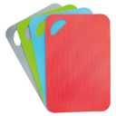4 x Jacent Plastic Cutting Board Set: 4 Count, Multicolored, Non-slip Mats for Meat and Vegetables, Non-Slip Cutting Mat, Chopping Board, Kitchen Prep Cutting Mat For Onions, Tomatoes, And More