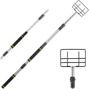 Edge Protector Handle, Board Corner Edge Protector Pole V Shaped Edge Guards Adjustable for Flatbed Cargo with Sponge Grip4.3-8.7ft