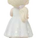 Precious Moments Blessings On Your First Communion Blonde Hair Girl Figurine, Bisque Porcelain Communion Gift for Girls, Religious Keepsake for Catholic and Christian Faith