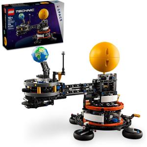 LEGO Technic Planet Earth and Moon in Orbit Building Set, Outer Space Birthday Gift for 10 Year Olds, Solar System Space Toy for Imaginative, Independent Play, Space Room Dcor for Boys & Girls, 42179