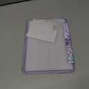 Feams for iPad A16 11th Generation 11 Inch Case 2025, iPad 10th Generation 10.9 Inch 2022, Slim Clear Back Cover with Pencil Holder & Auto Sleep, Purple Garden