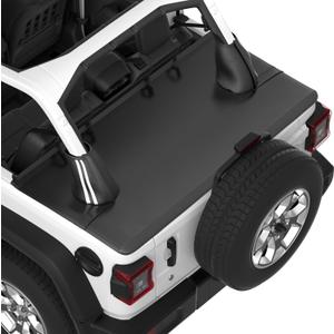 JOYTUTUS Tonneau Cover 4 Door Compatible with Wrangler JLU 2018-2026, Waterproof Trunk Cargo Cover JL Accessories