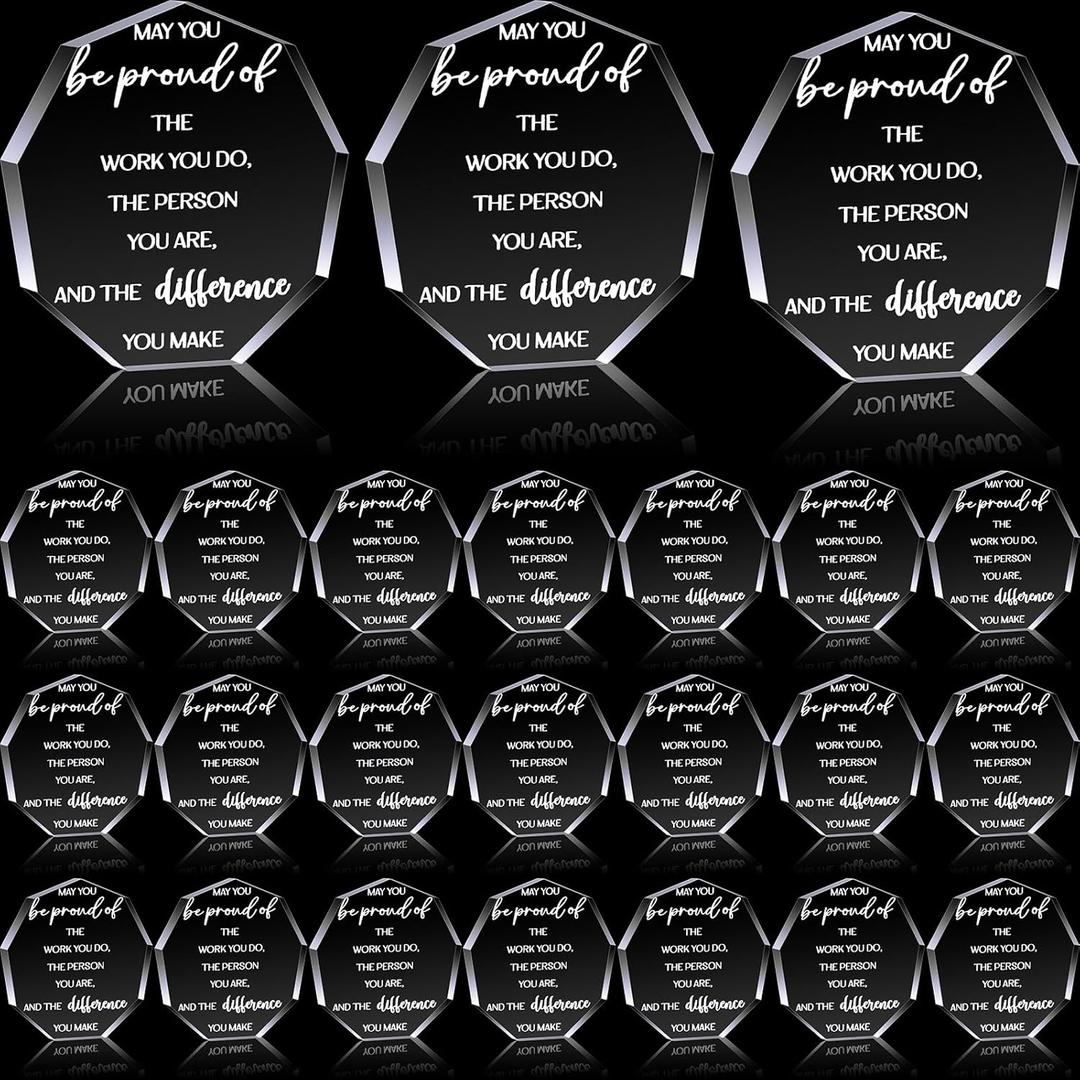 Employee Appreciation Awards for Coworker Employee of The Month Trophy Acrylic Thank You Gift Bulk Be Proud of The Work You Do Keepsake for Retirement Farewell