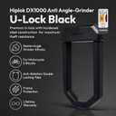 Hiplok D1000 Anti-Angle Grinder Bike Lock | Resists Angle Grinder Attacks | 32mm Shackle with 3 Replaceable Keys | High Security D Lock for Scooter, E-Scooter, Bicycle, E-Bike, Cargo Bike & Motorcycle