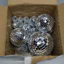 MTLEE 20 Pcs Disco Balls Decorations Assorted Size Party Decor Disco Ball Ornaments Mirror Mini Large Hanging with Rope for Wedding Festival Stage Prop (2.4 Inch, 2 Inch, 1.6 Inch, 1.2 Inch)