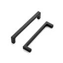 Ravinte 35 Pack 5 Inch Hole Centers Matte Black Cabinet Pulls Handles - Solid Drawer Pulls Kitchen Hardware - Flat Black Square Bar Drawer Handles