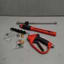 Tool Daily Deluxe Pressure Washer Gun, with Replacement Wand Extension, 5 Nozzle Tips, M22 Fitting, 40 Inch, 5000 PSI