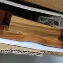 VaeFae Teak Shower Bench, Spa Bath Shower Stool with Storage Shelf, Wooden Seat Stool for Bathroom