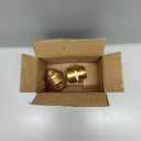 3/4 GHT Male x 1 NPT Male Connector, Brass Garden Hose Fitting, Adapter, Industrial Metal Brass Garden Hose to Pipe Fittings Connect (2 Pack)