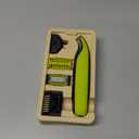 Philips Norelco for Face + Body, Electric Beard Trimmer, Shaver and Groomer, 5in1 Adjustable Comb, 1x Body Kit, Model QP2834/70, Black/Lime Green