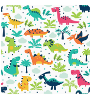 Titiweet Dinosaur Wrapping Paper for Boys Girls Kids - Dinosaur Gift Wrap, 12 Sheets Dino Wrapping Paper for Christmas Birthday Holiday, 20 x 28 Inches Per Sheet