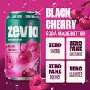 Zevia Zero Sugar Soda, Black Cherry, 12 oz Cans (24-Pack) Naturally Sweetened, Non-GMO Project Verified, Gluten-Free, Vegan (EXP 10/31/27)