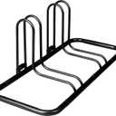 Retrospec Stash Rack 2, 4 & 5 Bike Floor Stand Bicycle Storage Organizer for Mountain Bike, Road Bike, Weather Resistant Fine Powder Steel Coating Fits Wheels up to 3" (Black)