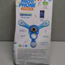 Funvalley Surperfect Kids Karaoke Machine with Adjustable Stand,Kids Microphone Music Sing Along with Flashing Stage Light and Pedals Gift for Kids (Blue)