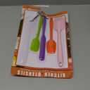 Silicone Spatula Set, 4 Piece Food Grade Rubber Spatulas for Baking, Cooking, and Mixing High Heat Resistant Non Stick Dishwasher Safe BPA-Free (Multicolor)