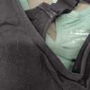 Adjustable Sports Bras for Women: 3 Pack High Support Padded Racerback Sport for Large Bust Workout Running Gym (Small, Black/Grey/Green)