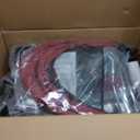 JMMD 8 in 1 Tricycle Stroller with Push Handle, Foldable Trike with 360° Swivel Seat, Reclining Backrest, All-Terrain Wheels, Dual Brakes, Canopy & Storage, Gift for Kids 18 Months to 5 Years, Red