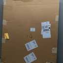 Large Bulletin Board - 48 x 36 Inches, Decorative Felt Pin Board for Wall - 4' x 3' Foldable Photo Display Board with Self-Adhesive Tape, Includes 20 Push Pins - Dark Blue, 4836 inches