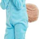 Kids Flannel Animal Onesie Costume Halloween Dress up Christmas for Girls and Boys (Blue)