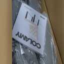 COLAMY Button Tufted Dining Chairs Set of 2, Parsons Upholstered Fabric Dining Room Chairs Kitchen Chairs with Wood Legs and Padded Seat, Dark Grey