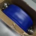 YASHINE PVC Drain HOSE 2"*100ft, Pool Backwash Hose, Heavy Duty Reinforced Blue PVC Lay Flat Water, For Swimming Drain Pools and Clean Filters, with 2 Clamp