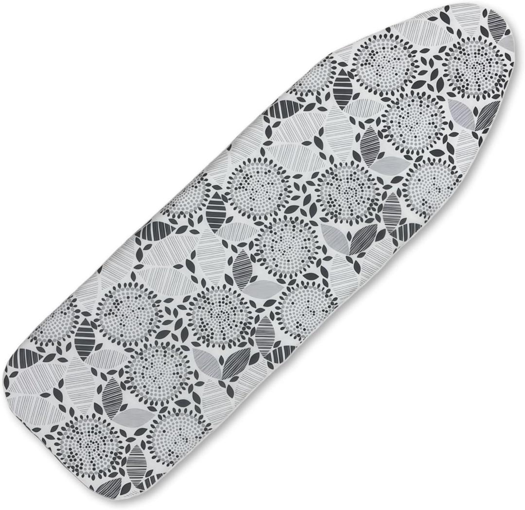 Eiqikayo Ironing Board Cover and Pad, Sewn-in Thick Feltpads, Elastic Edge,13"x43"Scorch & Stain-Resistant Replacement Ironing Board Cover, Fits Standard Ironing Boards, Durability & Easy to Install