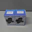 2 x FBB Phone Mount for Car, Air Vent Car Phone Holder with Metal Hook, One-Handed Operation 360 Rotation Cradle Compatible with 4-7 inch iPhone Samsung and Other Smartphones (Dark Black)