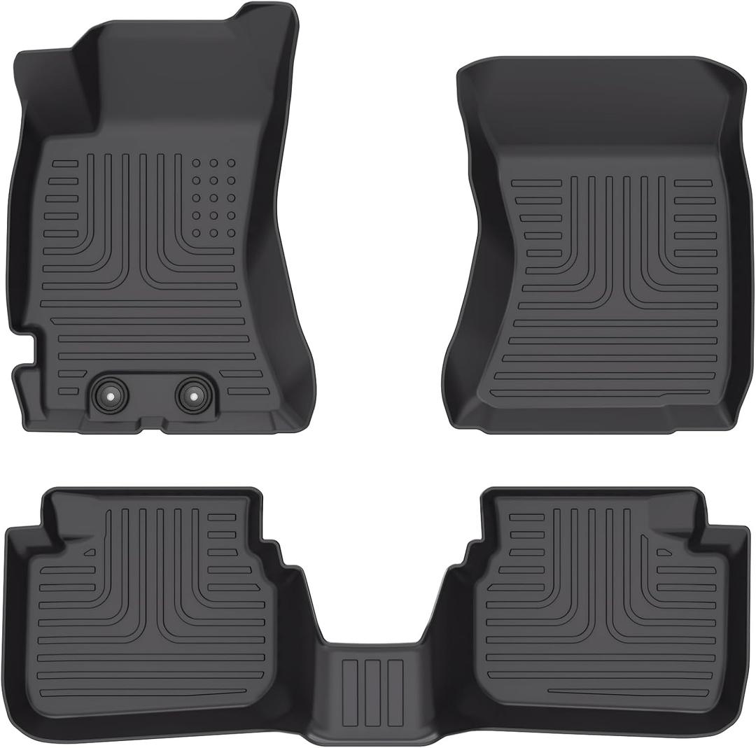 for Subaru Forester Floor Mats 2009 2010 2011 2012 2013,Car Mats for Subaru Forester All Weather Floor Mats 1st & 2nd Row Floor Liner Custom Fit Versa Accessories 2009-2013