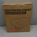 Electric Heated Blanket Full Size 72"84" with 9 Heating Levels & 1-10Hs Auto Off Double Sided Plush Sherpa, Energy Efficient, Machine Washable, for Couch & Bed, Dark Gray