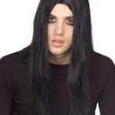 Rubies Evildoer Black Wig for Adults, Men's No Size