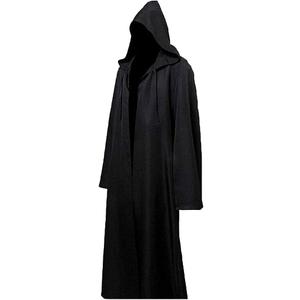 LHJ Adult Halloween Costume Tunic Hoodies Robe Cosplay Capes (XL, Black)