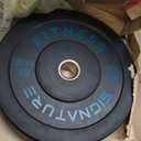 Fitvids Olympic Bumper Plates Set, 2" Weight Plates for Strength Training & Weightlifting, Pair of 45Lbs