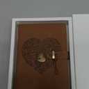 Mazeran Lock Journal, Heart Shaped Locking Leather Floral Embossing Hard Cover Gold Gild Edge Notebook Travel Diary, B6 Lined Lock with Key Personal Planner Organizer Gift for Girls Women Wife